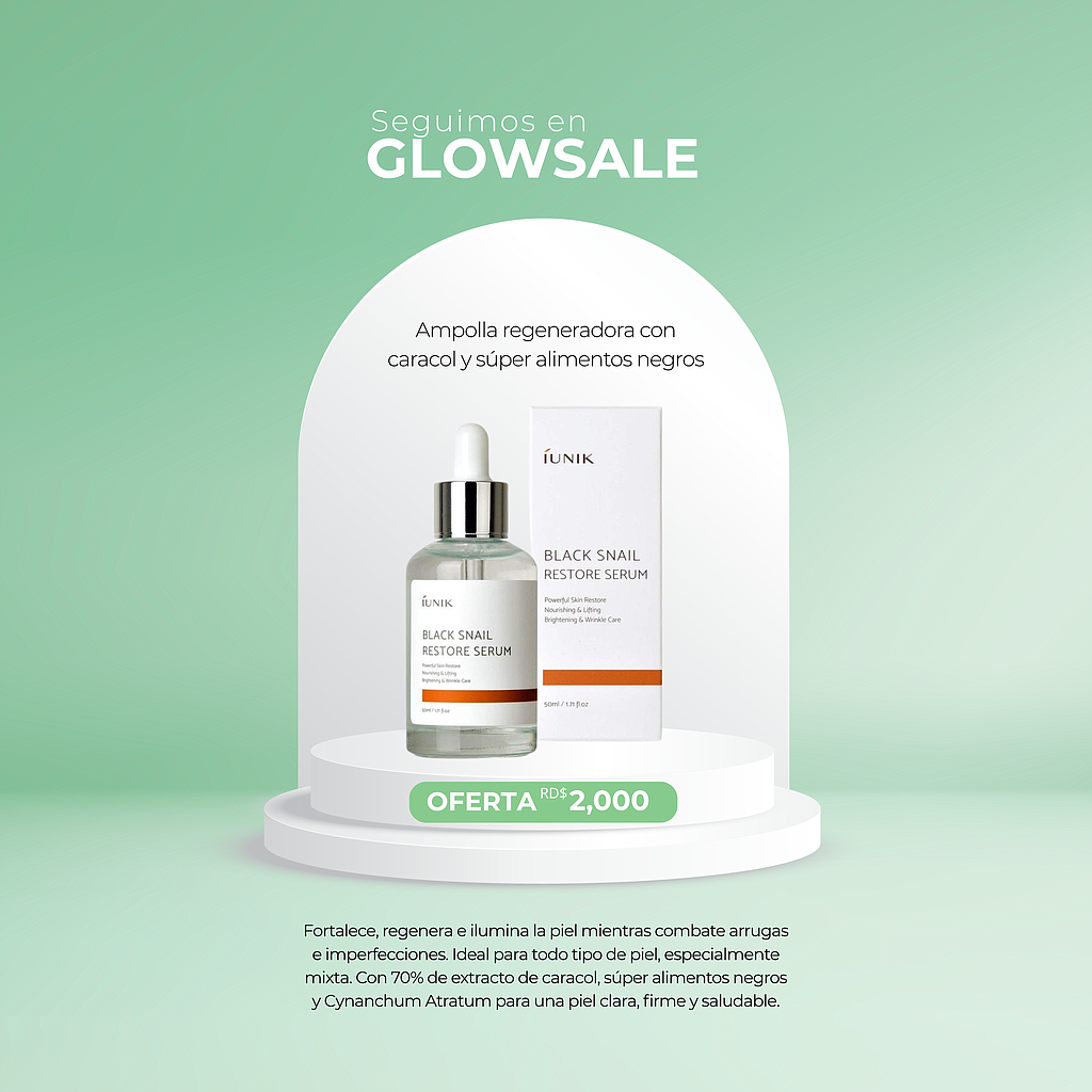 IUNIK Black Snail Restore Serum
