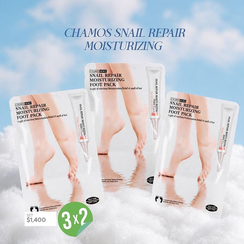 CHAMOS Snail Repair Moisturizing Foot Pack